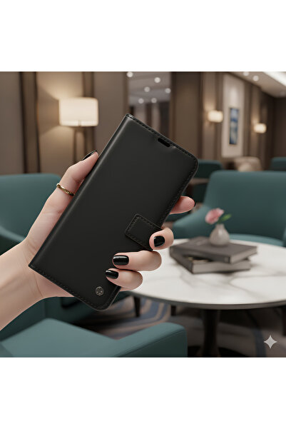TechTrove Oppo Reno 14F 5G Kılıf Deri Mıkntıslı Kapaklı Standlı Cüzdanlı Kılıf