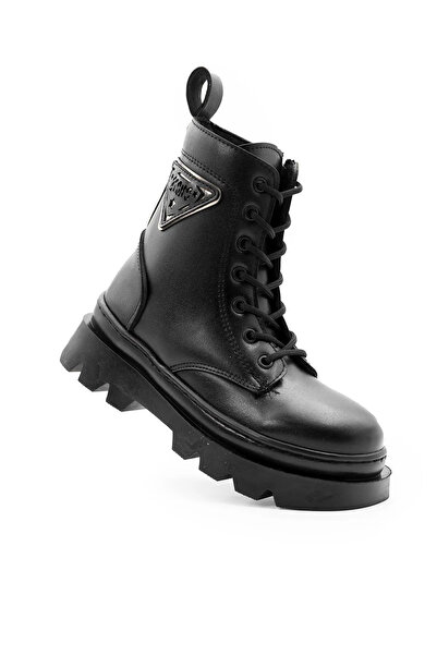 nuvora Κομψά παπούτσια για κορίτσια και γυναίκες, αδιάβροχα με κορδόνια, με φερμουάρ, εσωτερική επένδυση, χοντρή σόλα