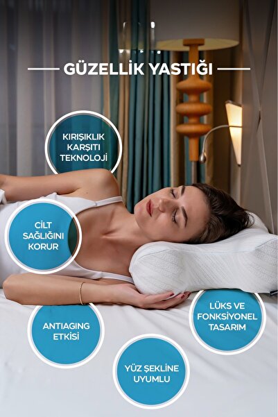 VİSCOMAX Visco Güzellik Yastığı Ortopedik & Kırışıklık Önleyici