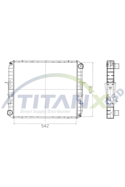 TitanX Radiator Racire Motor Iveco Eurocargo 1-3