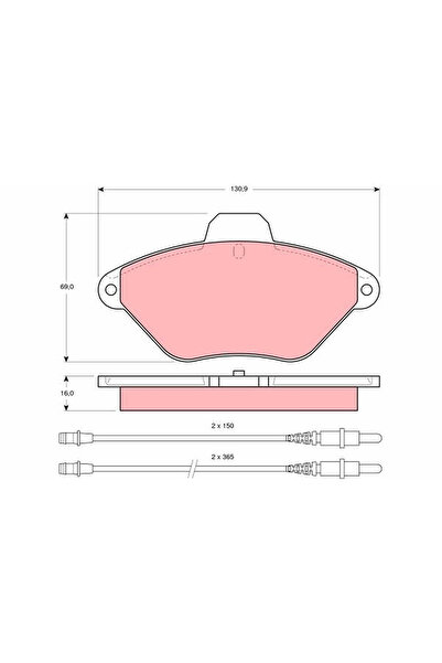 TRW Set Placute Frana Frana Disc Citroen Xantia