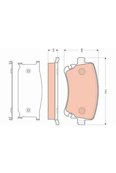 TRW Set Placute Frana Frana Disc Audi A6 C6/A8 D3