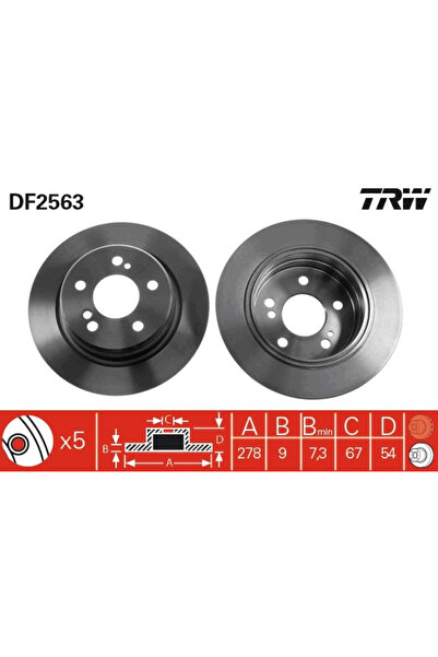 TRW Disc Frana Mercedes-Benz 124/E-Class/S-Class