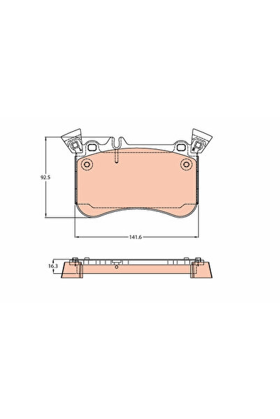 TRW Set Placute Frana Frana Disc Mercedes-Benz A-Class