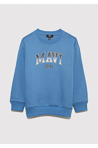 Mavi Logo guler rotund Swea tricou 6S10163-70724