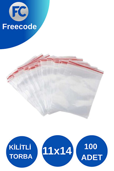 Freecode Buzdolabı Kilitli Torba Şeffaf Poşet 11x14 100'lü Kına Çerez Kuruyem...