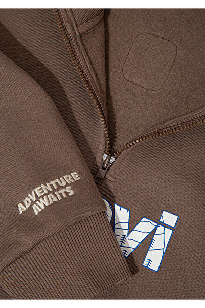 Mavi Кафява суитшърт с лого 6S10151-87181
