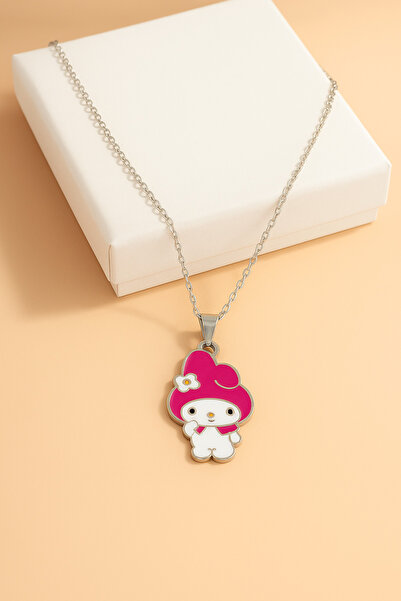 MakeWell Hello Kity My melody Kuromi Kedi Tasarımlı Çocuk Kolyeleri Çocuk Kol...