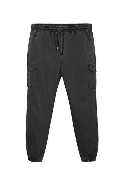 tambattal Winter Plus Size Cargo Pocket Pack Jogger Jeans with Elasticated Legs