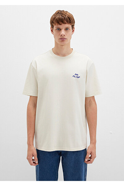 Mavi Printed Beige T-Shirt Loose Fit / Relaxed Fit 0613046-70140