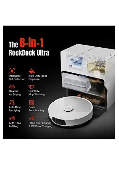 Roborock 10000pa S8 Maxv Ultra Sesli Kontrol-akıllı Yaşam Akıllı Robot süpürge