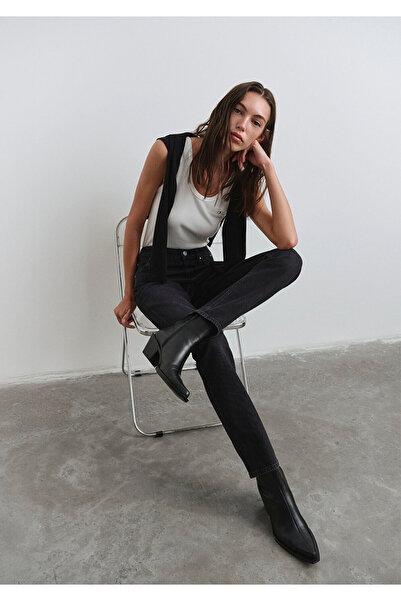 Mavi Rockstar Iconic Dark Gray Smoke Jean Pants 1010762-90529