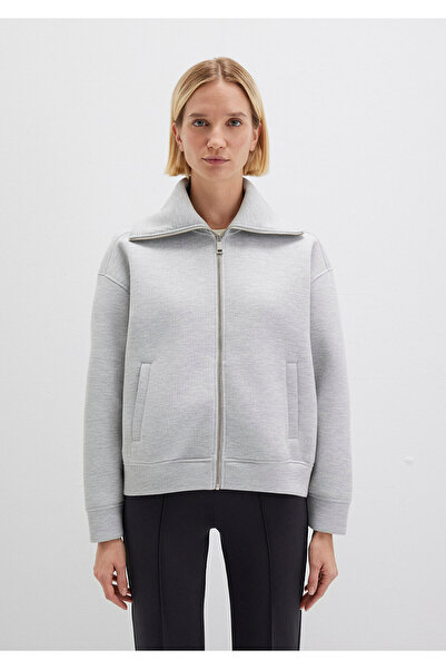 Mavi Спортна луксозна сива суитшърт с цип 1S10295-80196