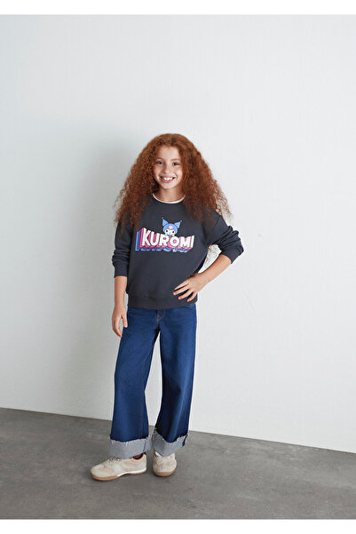 Mavi Світшот з принтом Kuromi, антрацит 7S10139-70087