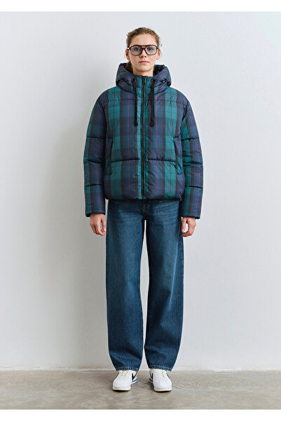 Mavi Water Repellent Checkered Inflatable Jacket 1110706-90380