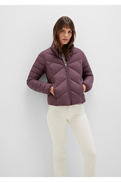 Mavi Water Repellent D Mock Neck Purple Inflatable Coat 110698-70260