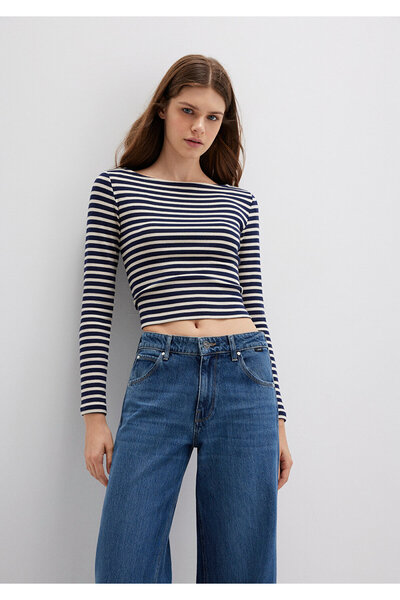 Mavi Tricou cu dungi Fitted / mulat croială 1613334-86625