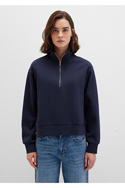 Mavi Φούτερ με ημι-φερμουάρ σε μπλε ναυτικό χρώμα 1S10357-82318