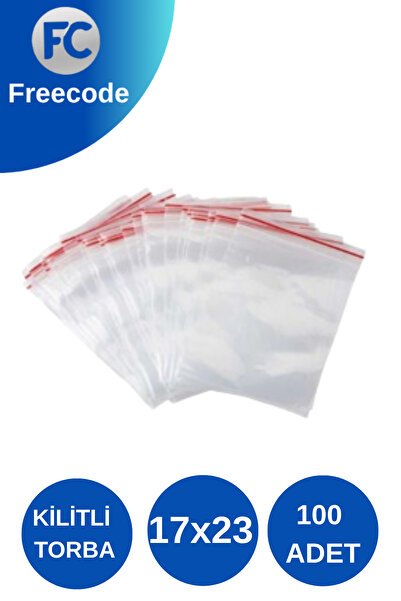 Freecode Buzdolabı Kilitli Torba Şeffaf Poşet 17x23 100'lü Kına Çerez Kuruyem...
