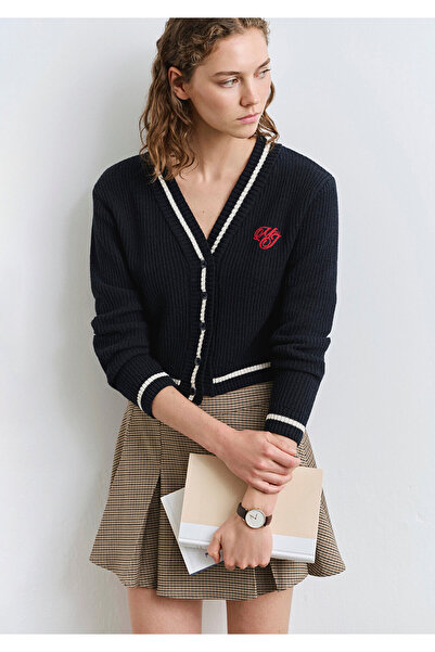 Mavi Navy Blue Cardigan Crop / Short Cut 1710719-84371