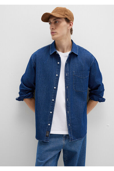 Mavi Denim Gömlek Loose Fit / Bol Rahat Kesim 0211642-85481