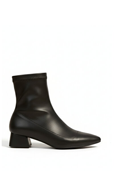 Brielfy Cizme de damă Lumiere Stretch cu toc de 5 cm, cu vârf ascuțit și fermoar