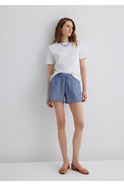 Mavi Dokulu Şort 1410132-89861