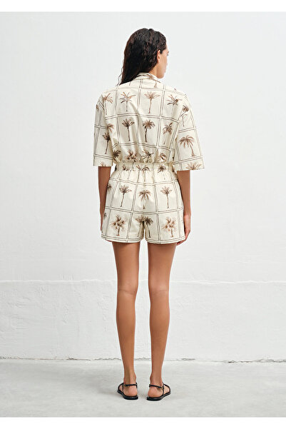 Mavi Shorts mit Palmenmuster 1410232-91116