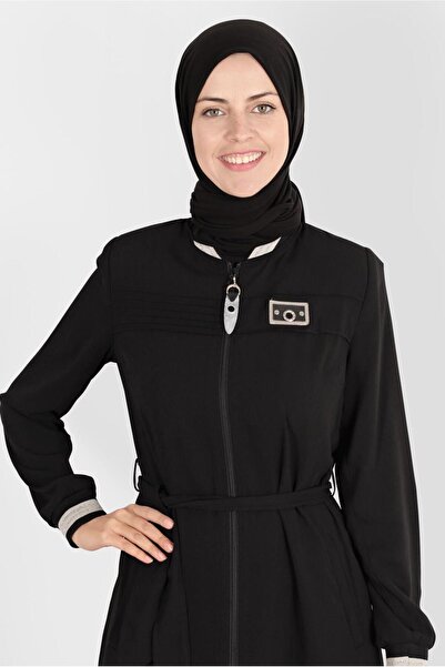 Alvina FERMUARLI KUŞAKLI PARDESÜ 10551