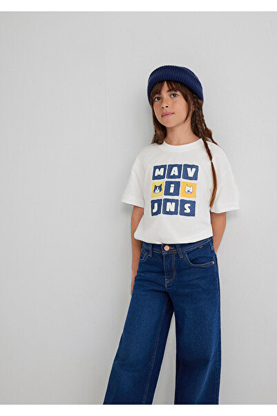 Mavi Jeans Printed Ecru T-Shirt Loose Fit / Relaxed Fit 7610366-70057