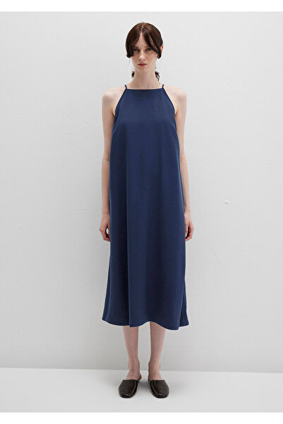 Mavi Askılı Lacivert Elbise 1310770-70487