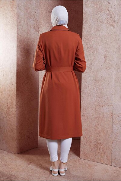 Alvina 10896 Model Belted Trench Coat