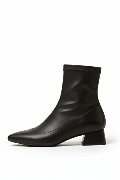 Brielfy Cizme de damă Lumiere Stretch cu toc de 5 cm, cu vârf ascuțit și fermoar