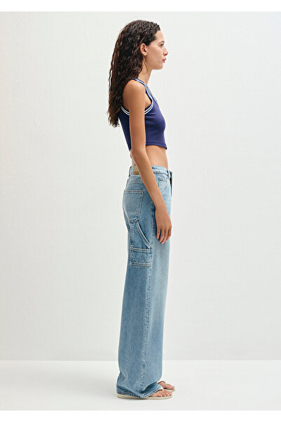 Mavi Biye Detailed Navy Blue Crop Μπλουζάκι Crop / Κοντό κόψιμο 1613435-70495