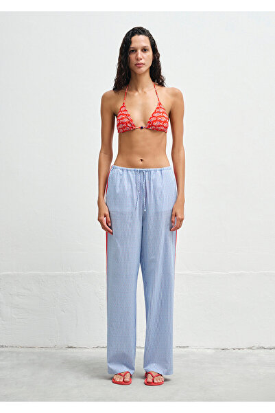Mavi Baskılı Mavi Pantolon 1011049-90771
