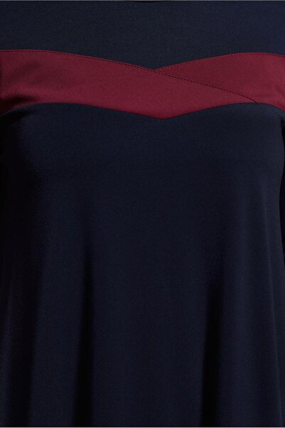 Alvina STRIP DETAILED BICYCLE COLLAR TUNIC 4778