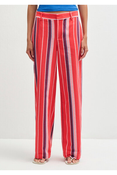 Mavi Striped Blue Trousers 1011051-90772