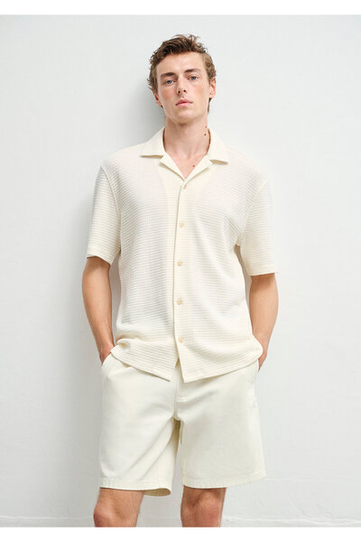 Mavi Dayton Casual Ecru Jean Shorts 0410093-90390