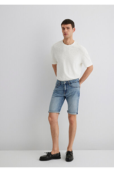 Mavi Τιμ Στριτ Σκιά Σκούρου Μπλε Τζιν Σορτς 0428489643