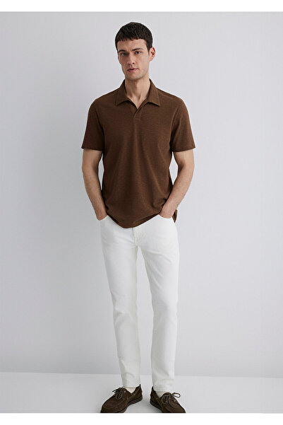 Mavi Braunes Polo-T-Shirt Regular Fit / Normaler Schnitt 0612597-89330