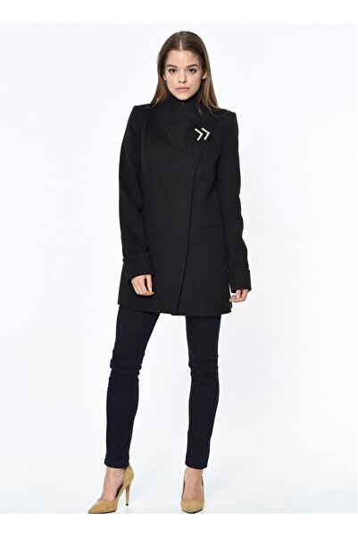 Dewberry Z6634 Coat-Black