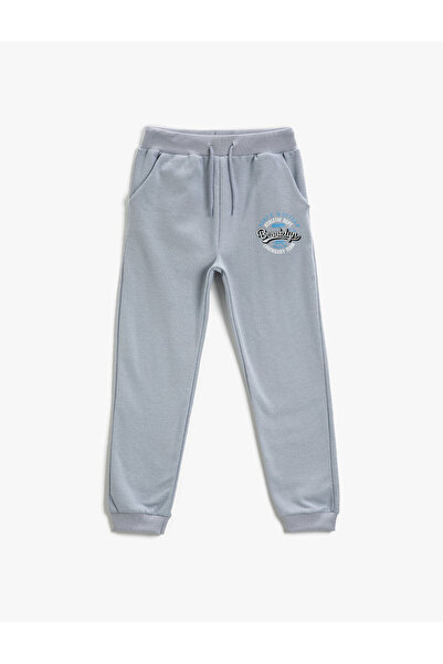 Koton Bedruckte Jogger-Jogginghose mit Bindebund