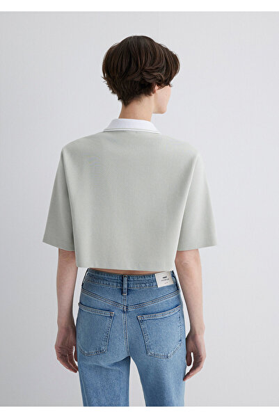 Mavi Γκρι Crop Polo T-Shirt Crop / Κοντό κόψιμο 1613000 -70083