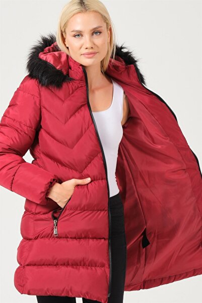 Dewberry Palton de damă, ușor, călduros, cu textură moale, model elegant
