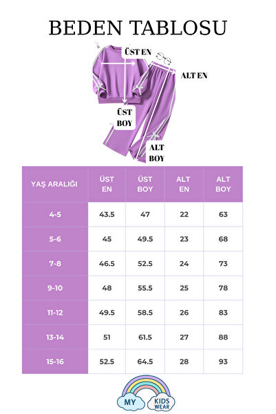 My Kids Wear Lányok dupla csíkos szalagos tréningruha szett 4-16 éves korig 12204