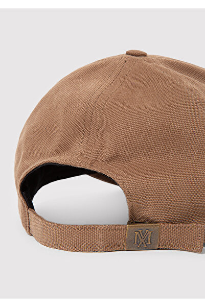 Mavi Back In Town Nakışlı Kahverengi Şapka 0911883-70218