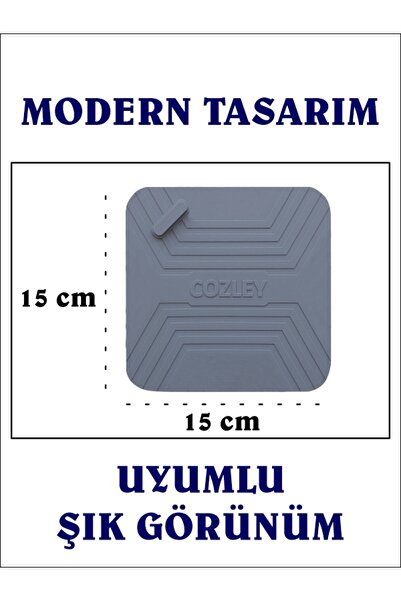COZLEY Lavabo Koku Giderici Silikon Mat Banyo Mutfak Balkon Gider Tıpası Böcek Önleyici Kapak GRİ