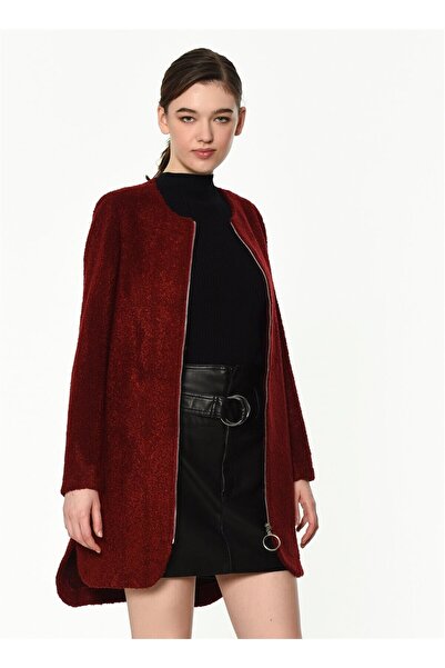 Dewberry Z6603 Coat-Bordo