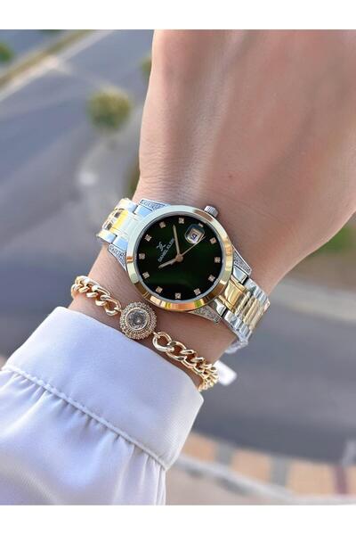 Daniel Klein ساعة يد نسائية مقاومة للماء بسلك فولاذي بطول 30 مترًا + سوار BFG.13898.X5