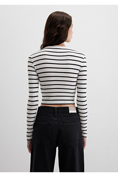 Mavi Μακρυμάνικο μπλουζάκι Crop Basic 2 τεμαχίων με εφαρμοστή εφαρμογή / Εφαρμοσμένη εφαρμογή 1613021-900